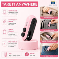 Bimla Traders USB Rechargeable Mini Bag Sealer – Portable Heat Sealer for Plastic & Snack Bags with Safety Lock, Compact & Lightweight – Ideal for Kitchen Storage, Travel & Home Use. Pack of 1