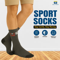 Bimla Traders Sports Ankle Socks for Unisex – Breathable, Sweat-Absorbent, Cushioned Athletic Socks for Running, Gym, Cycling.(PO12_ASSTRD)