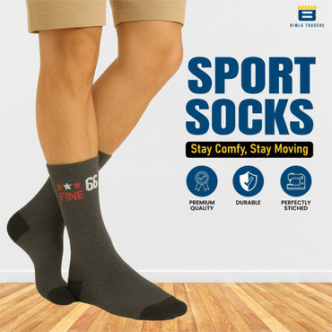 CRAE Sports Ankle Socks for Unisex – Breathable, Sweat-Absorbent, Cushioned Athletic Socks for Running, Gym, Cycling.