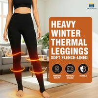 Bimla Traders Women Winter Fur Leggings | Light Winter Thermal Leggings for 18-28°C | Soft Fleece-Lined Stretch Winter Wear Bottoms