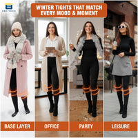 Bimla Traders Women Winter Fur Leggings | Light Winter Thermal Leggings for 18-28°C | Soft Fleece-Lined Stretch Winter Wear Bottoms