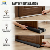 Bimla Traders PVC Door Draft Stopper for Home | Under Door Noise Dust Guard | Cold/Heat Insulation Strip | Gap Sealer for Doors & Windows | Easy Installation.