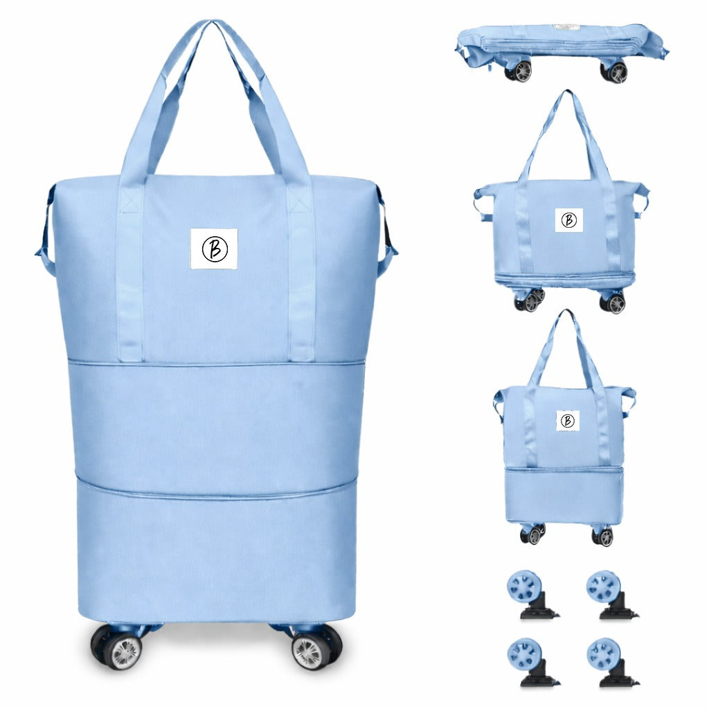 Bimla Traders Travel Duffle Bag with Wheels | Expandable & Waterproof Traveling Bag for Unisex (Pack of 1)