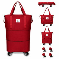 Bimla Traders Travel Duffle Bag with Wheels | Expandable & Waterproof Traveling Bag for Unisex (Pack of 1)
