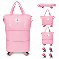 Bimla Traders Travel Duffle Bag with Wheels | Expandable & Waterproof Traveling Bag for Unisex (Pack of 1)