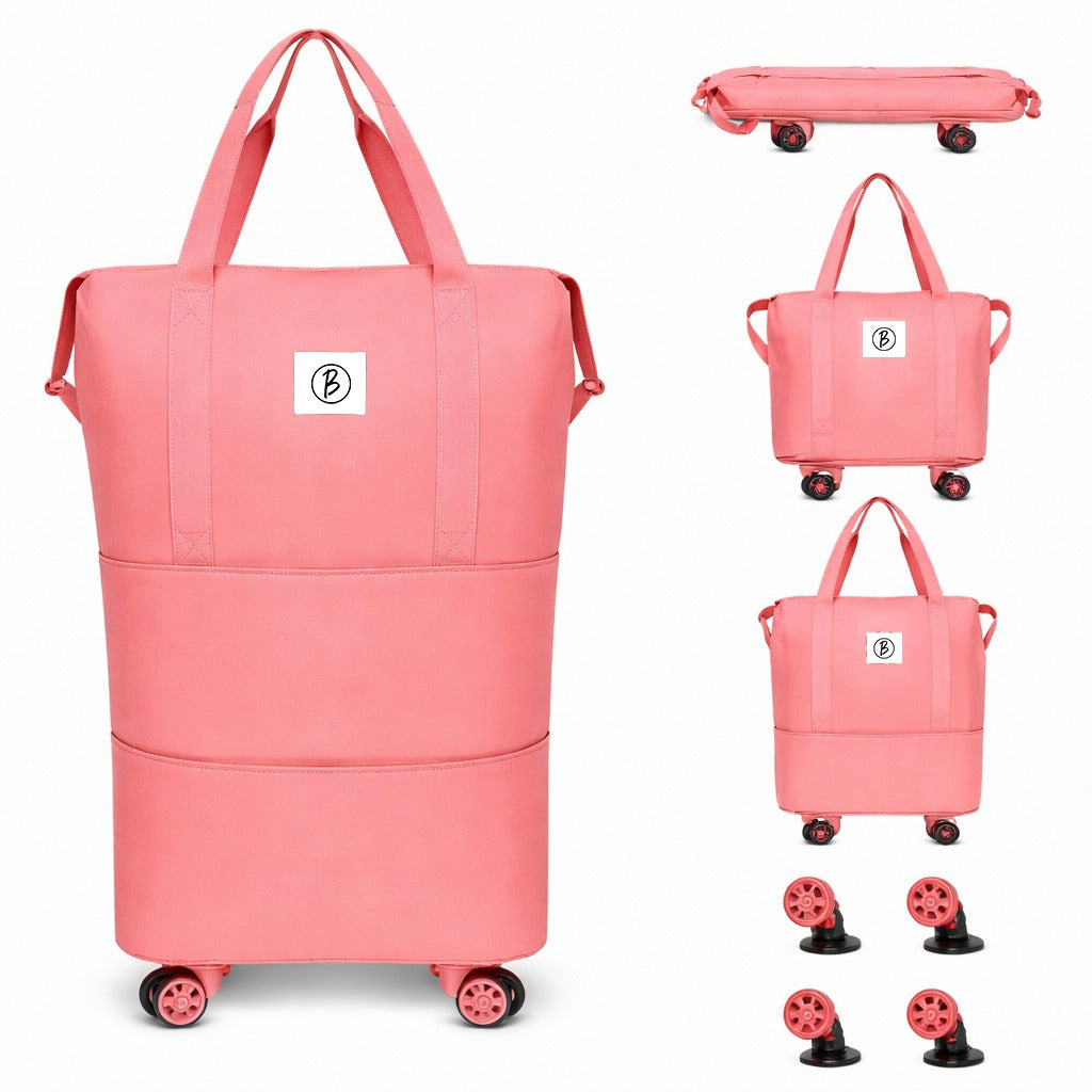 Bimla Traders Travel Duffle Bag with Wheels | Expandable & Waterproof Traveling Bag for Unisex (Pack of 1)