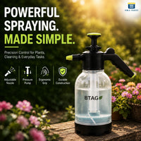 Bimla Traders 2L Manual Pressure Spray Pump with Long Nozzle, Adjustable Sprayer for Gardening, Plant Watering & Home Cleaning.