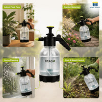 Bimla Traders 2L Manual Pressure Spray Pump with Long Nozzle, Adjustable Sprayer for Gardening, Plant Watering & Home Cleaning.