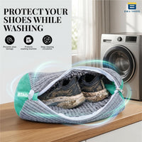 Bimla Traders Reusable Shoe Laundry Bag for Washing Machine & Dryer | Plush Zippered Washing Pouch for Sneakers, Baby Items & Delicates
