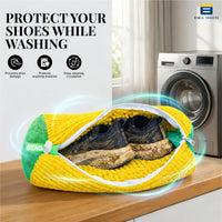 Bimla Traders Reusable Shoe Laundry Bag for Washing Machine & Dryer | Plush Zippered Washing Pouch for Sneakers, Baby Items & Delicates