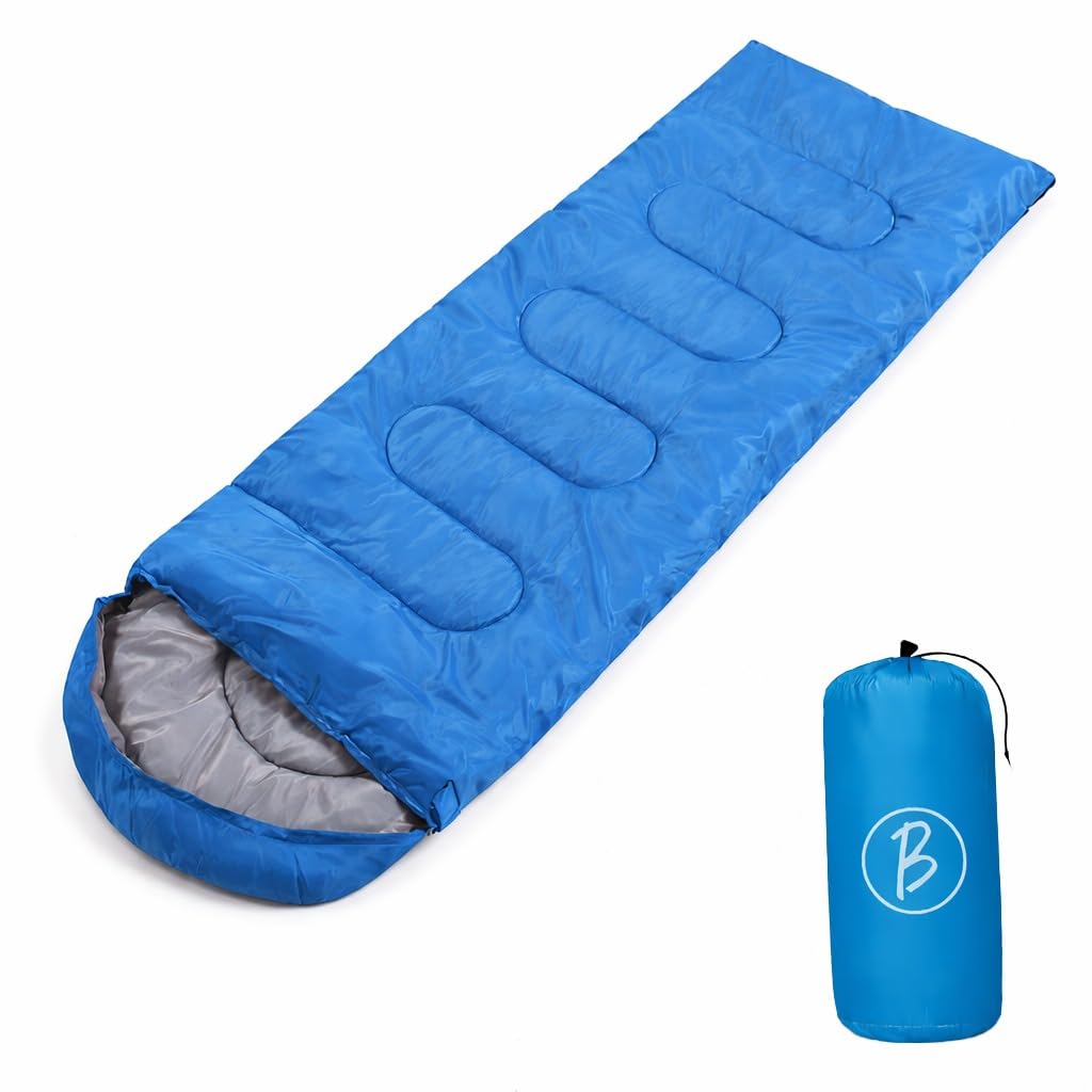 Bimla Traders Sleeping Bag for Camping & Travel | Regular Size Lightweight Sleeping Bag (1kg) | Comfortable, Easy to Carry & Store. Pack of 1