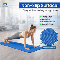 Bimla Traders Premium PVC Yoga Mat for Women & Men | Anti-Slip Exercise & Gym Mat for Home Workouts | Lightweight & Durable