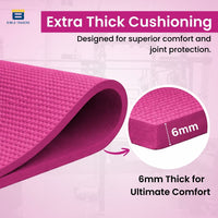 Bimla Traders Premium PVC Yoga Mat for Women & Men | Anti-Slip Exercise & Gym Mat for Home Workouts | Lightweight & Durable
