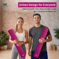 Bimla Traders Premium PVC Yoga Mat for Women & Men | Anti-Slip Exercise & Gym Mat for Home Workouts | Lightweight & Durable