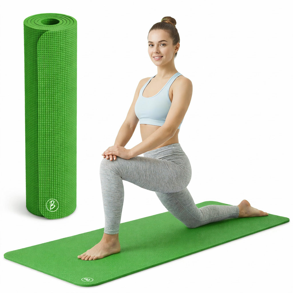 Bimla Traders Premium PVC Yoga Mat for Women & Men | Anti-Slip Exercise & Gym Mat for Home Workouts | Lightweight & Durable