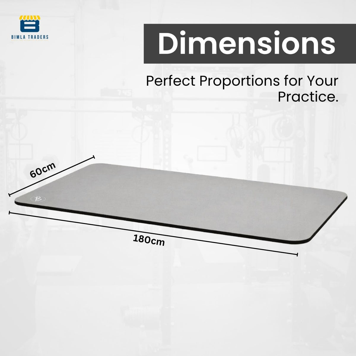 Bimla Traders Premium TPE Yoga Mat for Women & Men | Anti-Slip Exercise & Gym Mat for Home Workouts | Lightweight & Durable