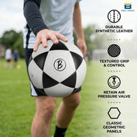 Bimla Traders Football | Rubber Moulded Training & Match Ball | All Age Groups | Outdoor Waterproof | for Ground, Grass & Turf