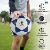 Bimla Traders Football | Rubber Moulded Training & Match Ball | All Age Groups | Outdoor Waterproof | for Ground, Grass & Turf