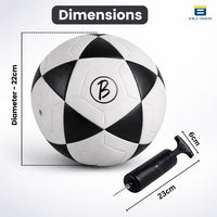 Bimla Traders Football | Rubber Moulded Training & Match Ball | All Age Groups | Outdoor Waterproof | for Ground, Grass & Turf
