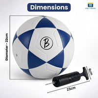 Bimla Traders Football | Rubber Moulded Training & Match Ball | All Age Groups | Outdoor Waterproof | for Ground, Grass & Turf