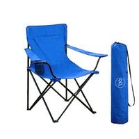 Bimla Traders Foldable Camping Chair with Armrest & Cup Holder, Portable Outdoor Chair with Carry Bag for Camping, Picnic, Fishing & Travel.