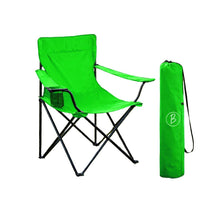 Bimla Traders Foldable Camping Chair with Armrest & Cup Holder, Portable Outdoor Chair with Carry Bag for Camping, Picnic, Fishing & Travel.