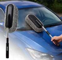 Bimla Traders Feather Duster Bendable & Extendable Fan Cleaning Duster with 100 inches Expandable Pole Handle Washable