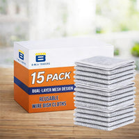 Bimla Traders Stainless Steel Non-Scratch Dish Cleaning Cloth | Reusable Wire Scrubber for Tough Grease on Utensils, Sinks & Counters | Wet & Dry Cleaning