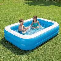 Bimla Traders Premium Inflatable Family Swimming Pool for Kids & Adults | Extra-Large 7 Feet 3-Layer Striped Bath Tub Without Pump, 82x59x23 Inch for Home & Outdoor Use
