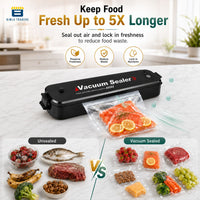 Bimla Traders Vacuum Sealer Machine – Food Preservation & Vacuum Packaging for Snacks, Vegetables, Meat | Small Kitchen Appliance for Home & Garden | Easy Vacuum Sealing for Freshnes. Pack of 1