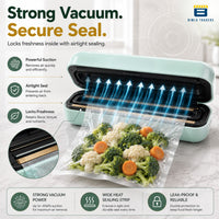 Bimla Traders Vacuum Sealer Machine – Food Preservation & Vacuum Packaging for Snacks, Vegetables, Meat | Small Kitchen Appliance for Home & Garden | Easy Vacuum Sealing for Freshnes. Pack of 1