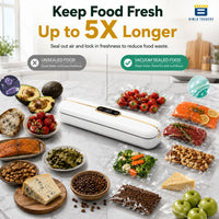Bimla Traders Vacuum Sealer Machine – Food Preservation & Vacuum Packaging for Snacks, Vegetables, Meat | Small Kitchen Appliance for Home & Garden | Easy Vacuum Sealing for Freshnes. Pack of 1
