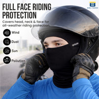 Bimla Traders Full Face Balaclava Mask for Bikers | Breathable Helmet Liner Head Cover for Bike Riding | Windproof & Dust Protection Face Mask for Men | Stretchable Bike Helmet Mask.