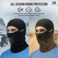 Bimla Traders Full Face Balaclava Mask for Bikers | Breathable Helmet Liner Head Cover for Bike Riding | Windproof & Dust Protection Face Mask for Men | Stretchable Bike Helmet Mask.