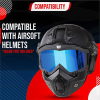 Bimla Traders Goggle Mask Anti Scratch UV Protective Open Face & Eyewear Windproof Unisex