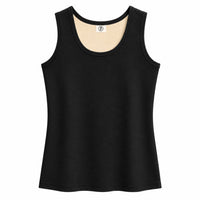 Bimla Traders Women’s Premium Stretchable Fur Thermal Tank Top – Ultra Soft Fleece Lined Cotton Camisole Undershirt for Winter Warmth, Scoop Neck Sleeveless Base Layer Vest