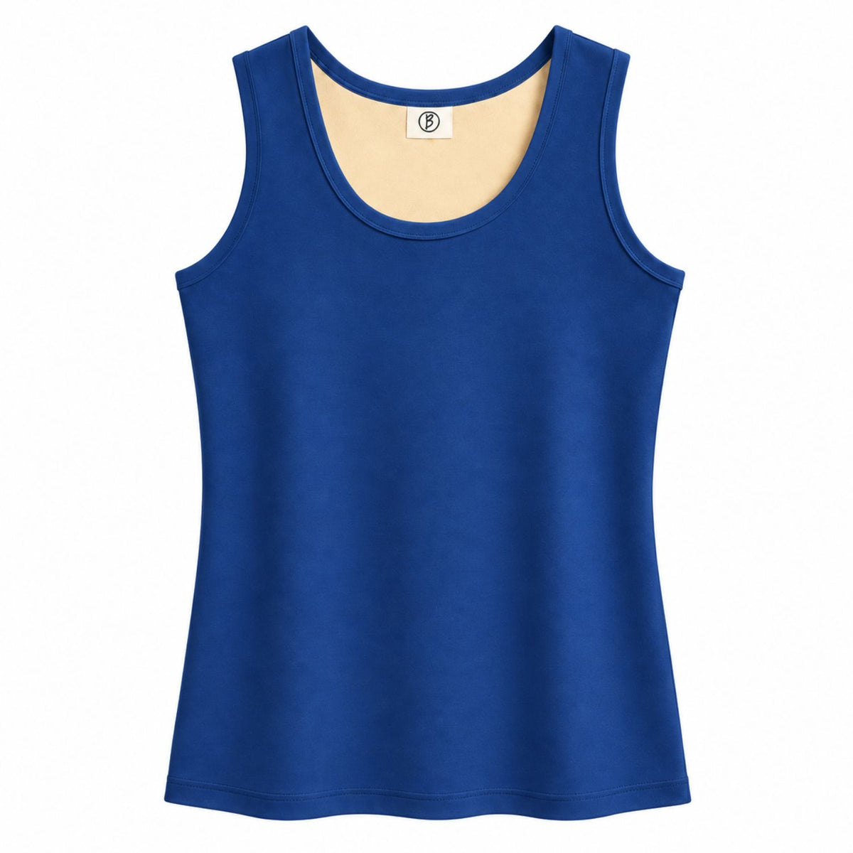 Bimla Traders Women’s Premium Stretchable Fur Thermal Tank Top – Ultra Soft Fleece Lined Cotton Camisole Undershirt for Winter Warmth, Scoop Neck Sleeveless Base Layer Vest