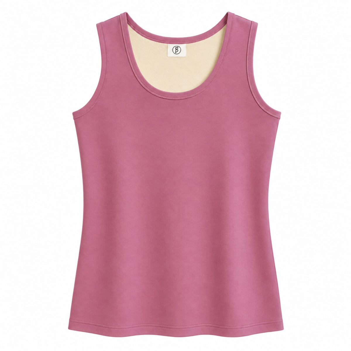 Bimla Traders Women’s Premium Stretchable Fur Thermal Tank Top – Ultra Soft Fleece Lined Cotton Camisole Undershirt for Winter Warmth, Scoop Neck Sleeveless Base Layer Vest