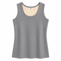 Bimla Traders Women’s Premium Stretchable Fur Thermal Tank Top – Ultra Soft Fleece Lined Cotton Camisole Undershirt for Winter Warmth, Scoop Neck Sleeveless Base Layer Vest