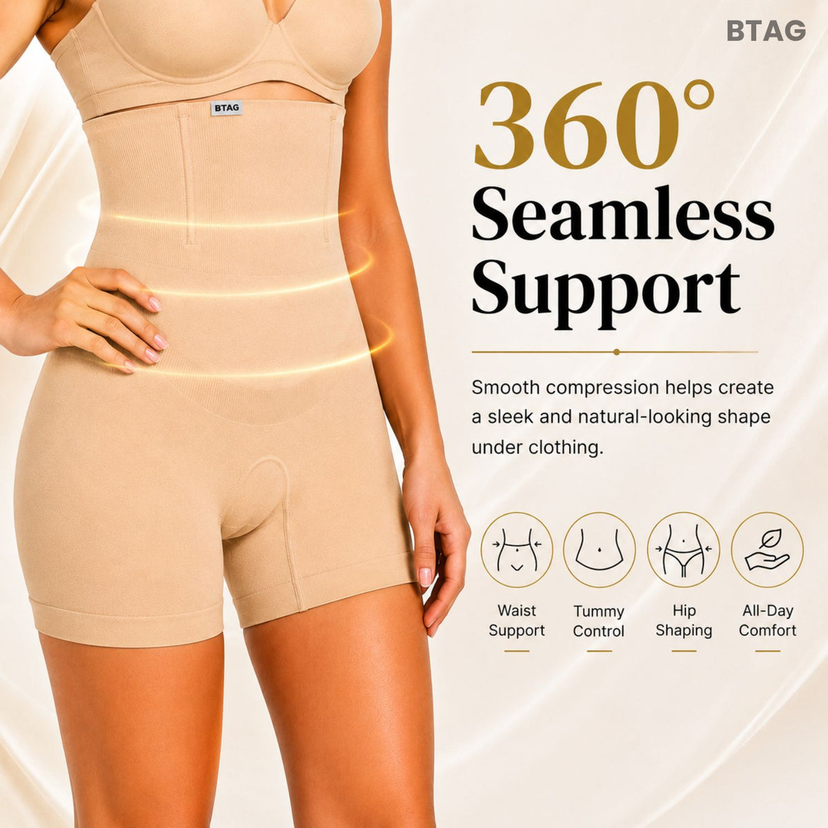 Bimla Traders Luxury High-Waist Tummy Control Shapewear Shorts for Women | Premium Seamless Body Sculptor