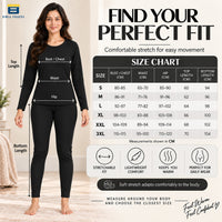 Bimla Traders Women's Thermal Top & Bottom Set | Warm Winter Innerwear