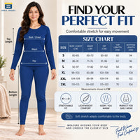 Bimla Traders Women's Thermal Top & Bottom Set | Warm Winter Innerwear