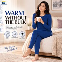 Bimla Traders Women's Thermal Top & Bottom Set | Warm Winter Innerwear