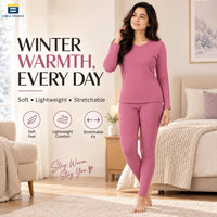 Bimla Traders Women's Thermal Top & Bottom Set | Warm Winter Innerwear