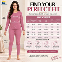 Bimla Traders Women's Thermal Top & Bottom Set | Warm Winter Innerwear