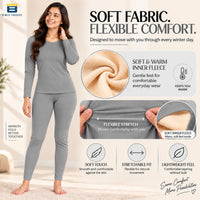 Bimla Traders Women's Thermal Top & Bottom Set | Warm Winter Innerwear