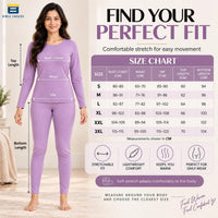Bimla Traders Women's Thermal Top & Bottom Set | Warm Winter Innerwear