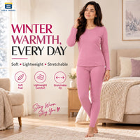 Bimla Traders Women's Thermal Top & Bottom Set | Warm Winter Innerwear