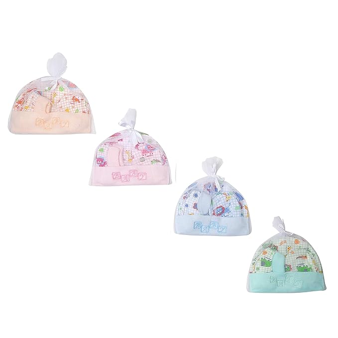 BTfash Newborn Baby Soft Mitten Set with Booties and Cap