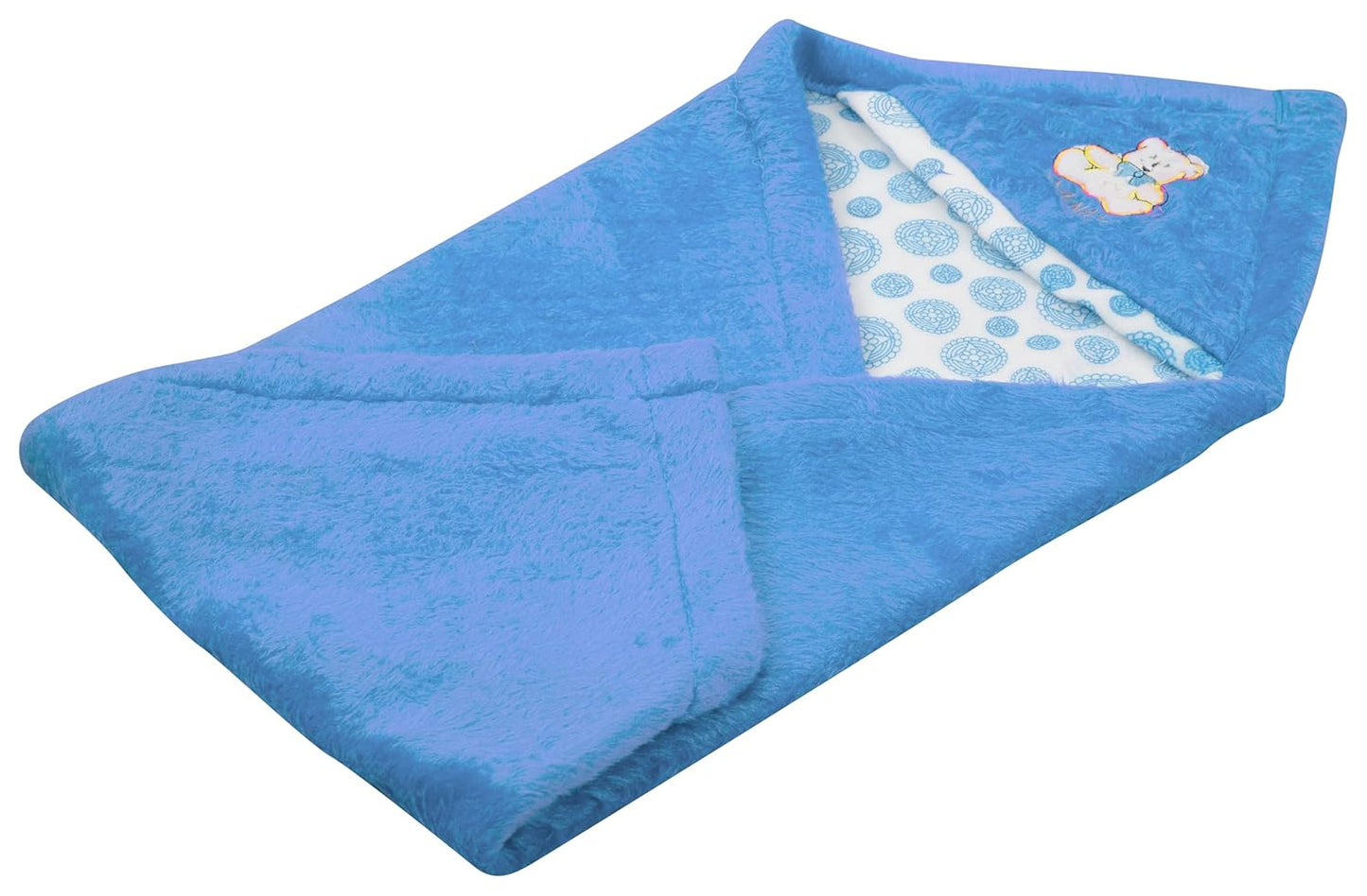 BTfash Newborn Baby Light Weight Fur Lined Hodded Blanket or Wrapper or Sleeping Bag - Pack of 1